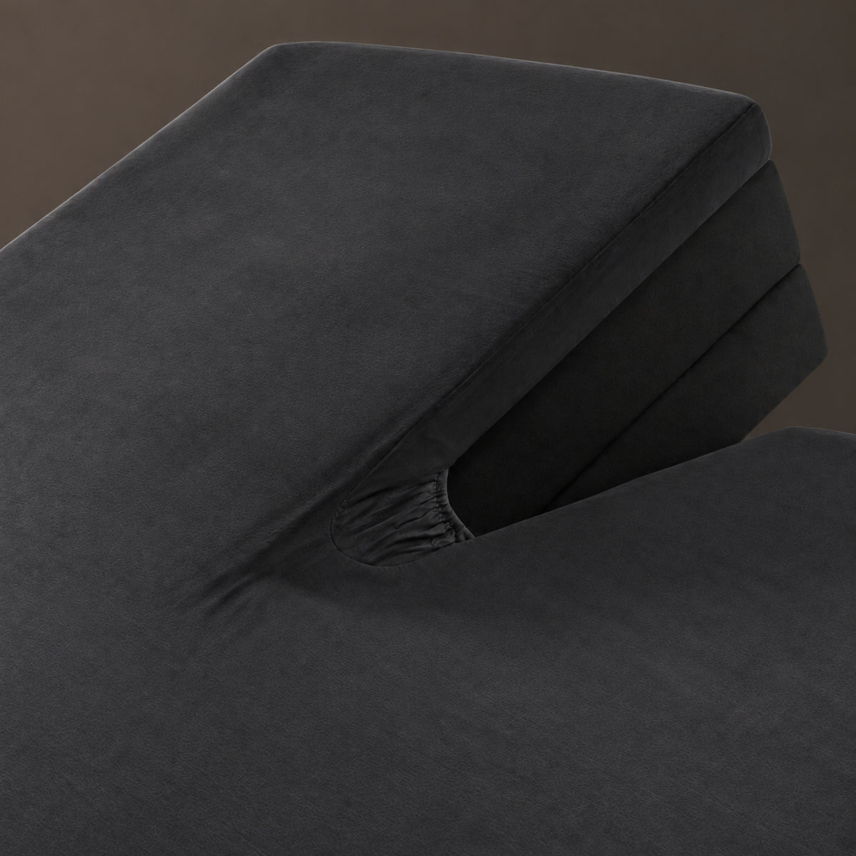 Jersey Splittopper Zwart