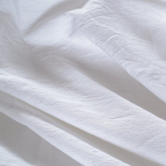 Stone Washed Dekbedovertrek Wit