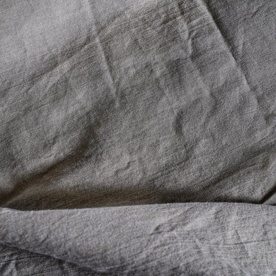 Stone Washed Dekbedovertrek Bruin