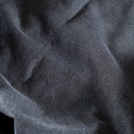 Stone Washed Dekbedovertrek Antraciet