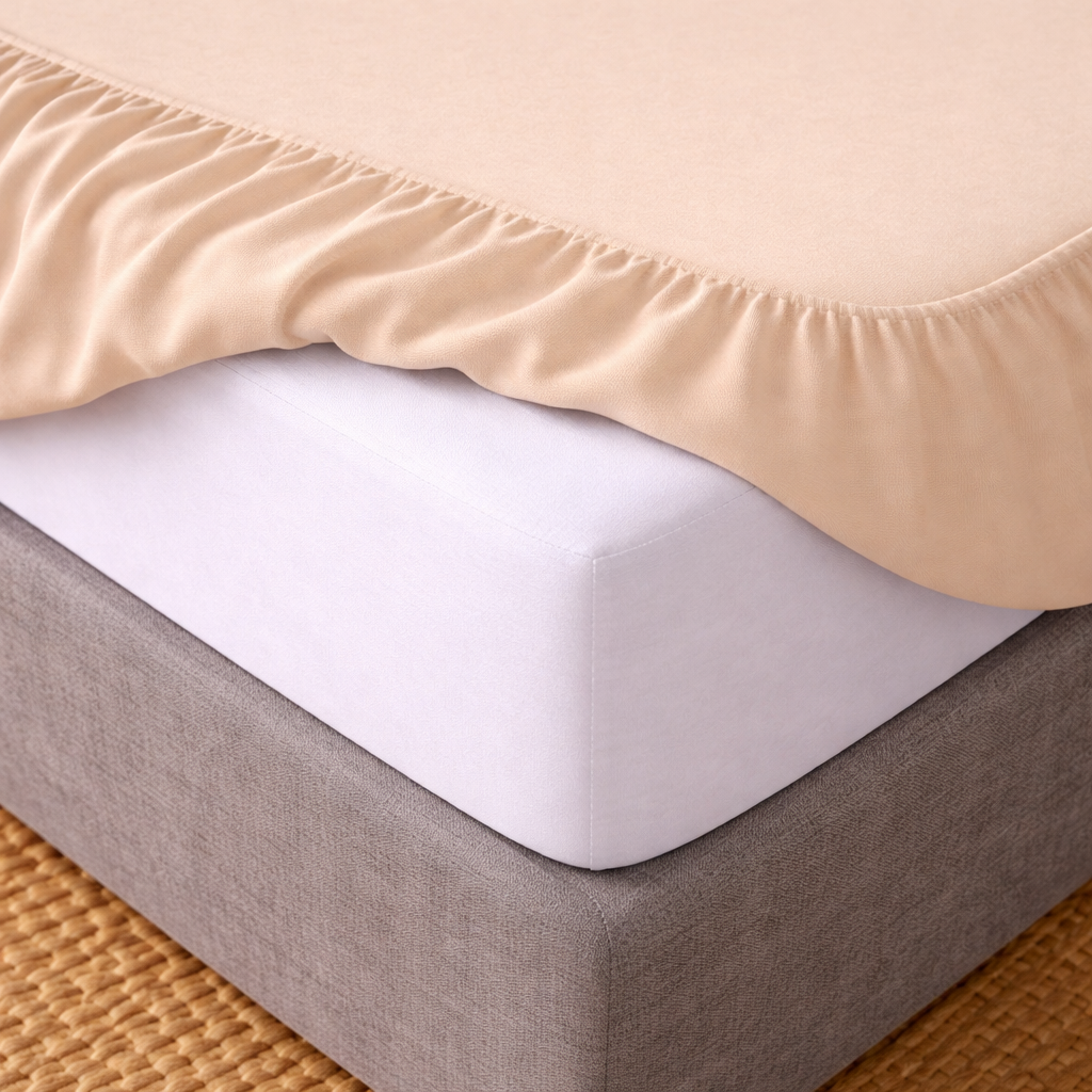 Jersey Hoeslaken Beige