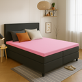 Badstof Topper Hoeslaken Roze