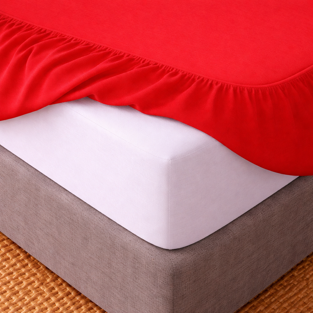 Jersey Hoeslaken Rood