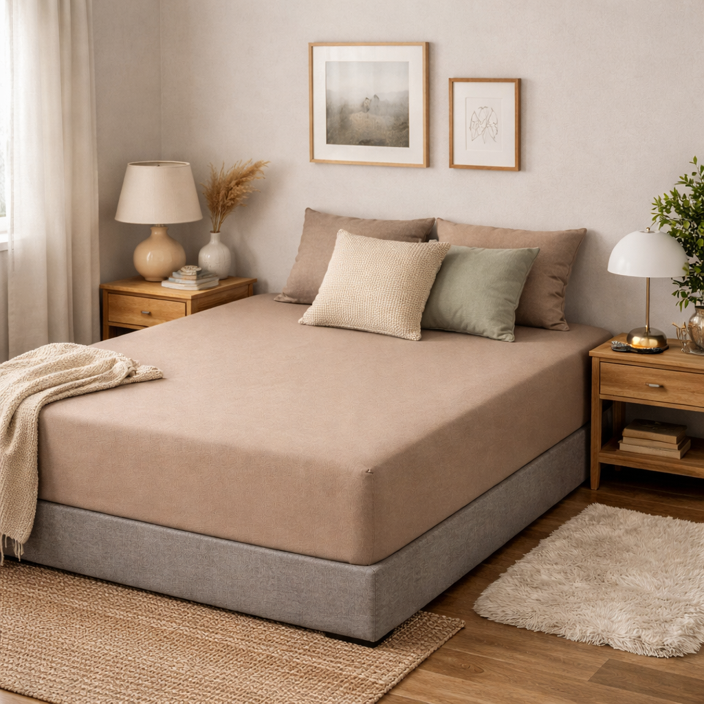 Jersey Hoeslaken Taupe
