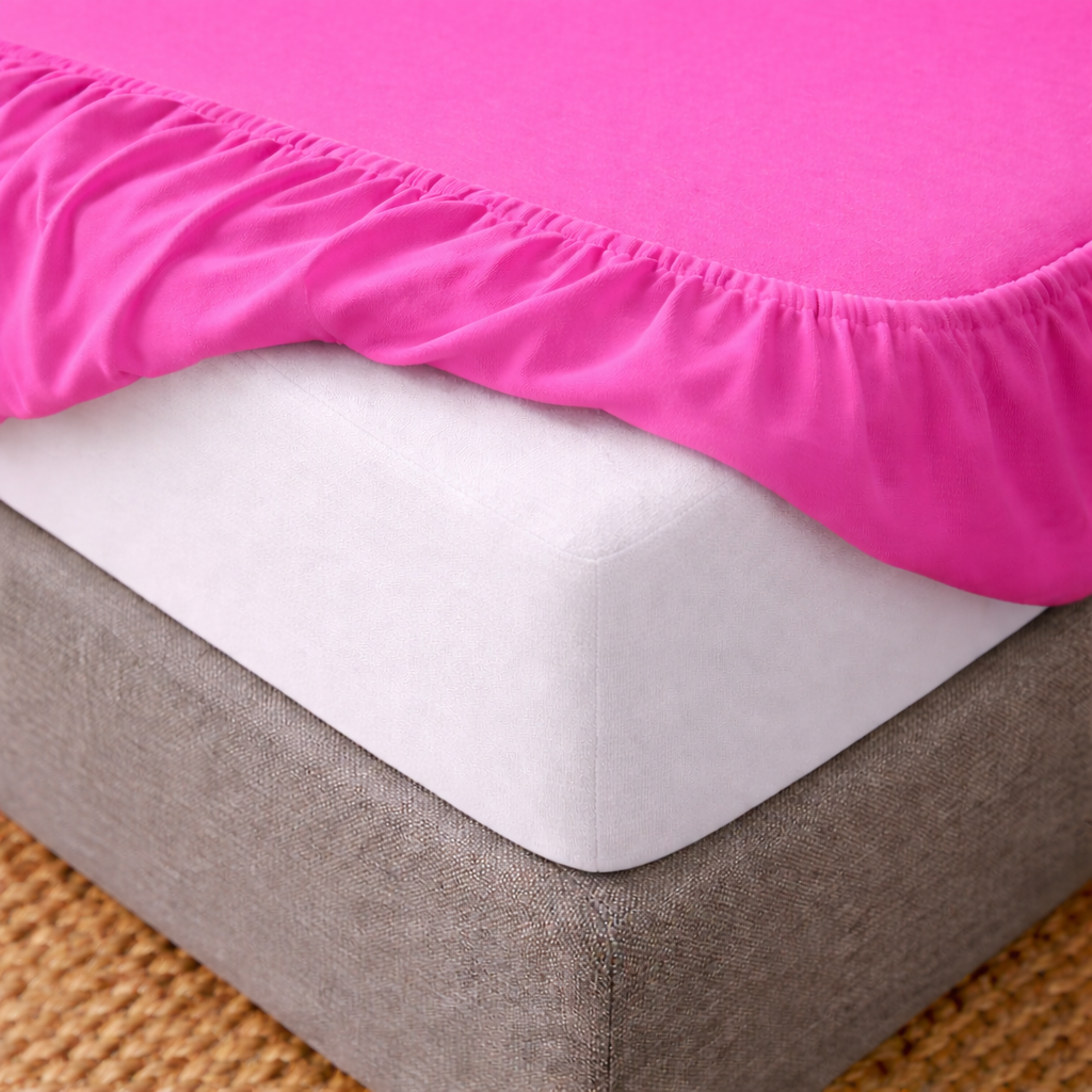 Jersey Hoeslaken Fuchsia