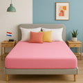 Badstof Hoeslaken Roze