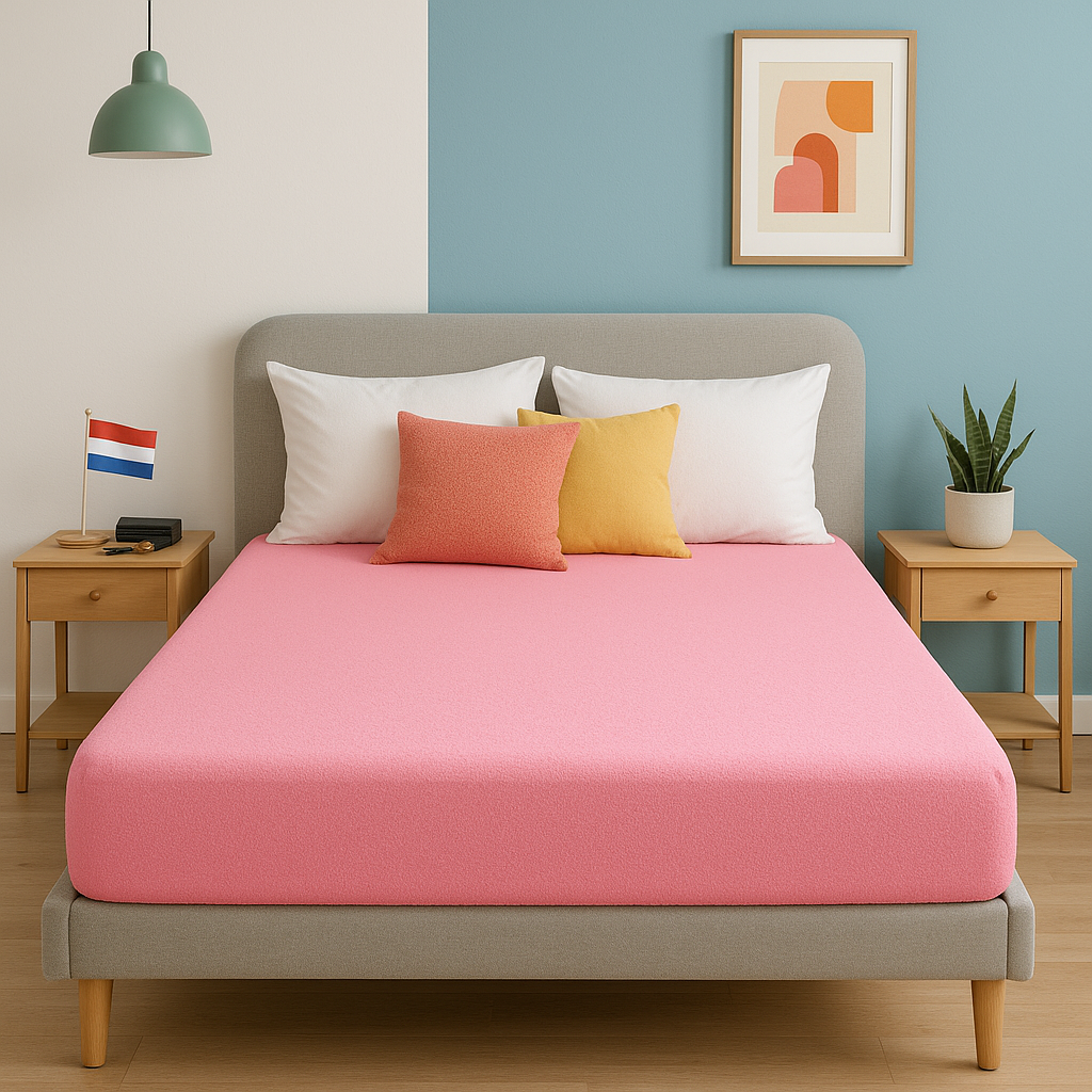 Badstof Hoeslaken Roze