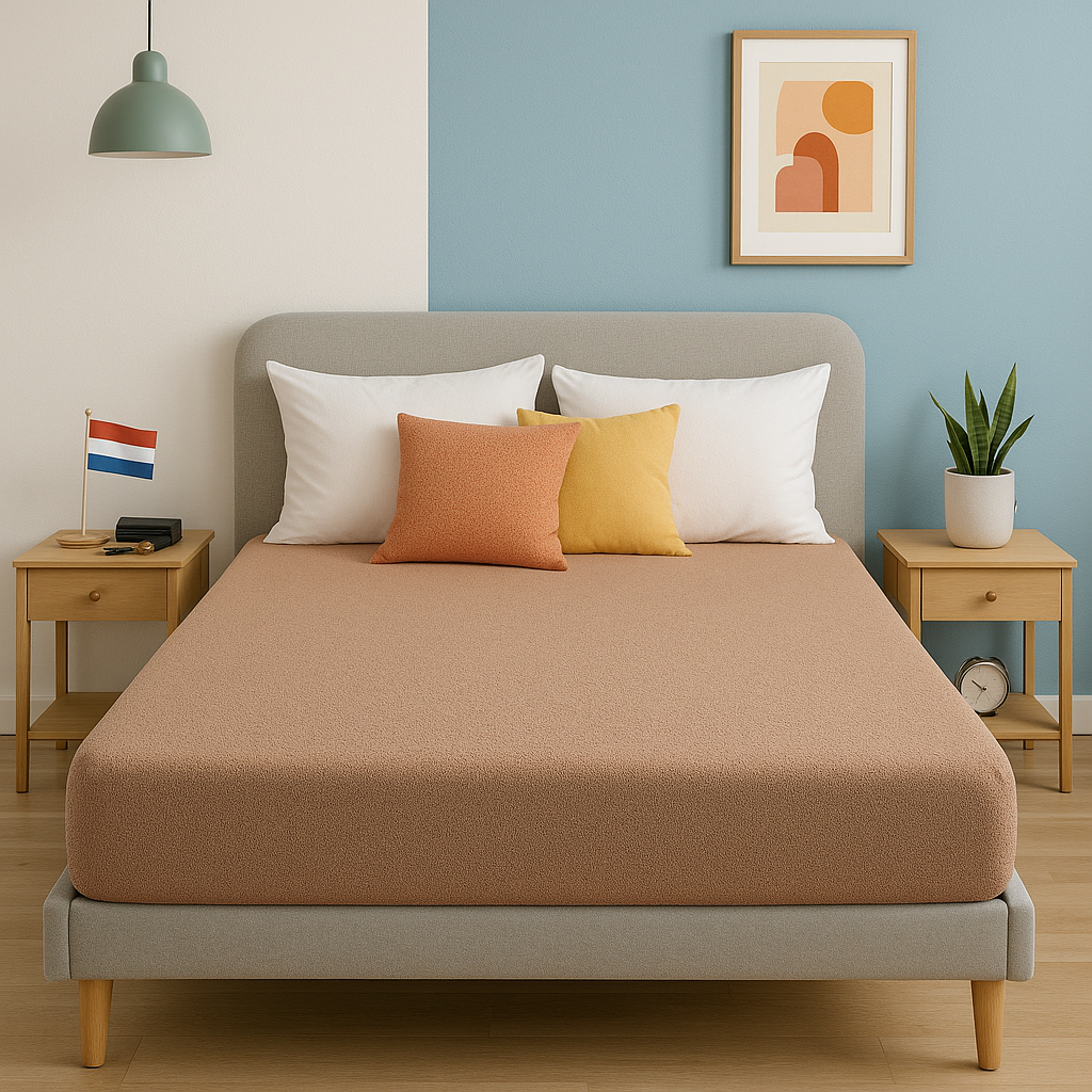 Badstof Hoeslaken Taupe