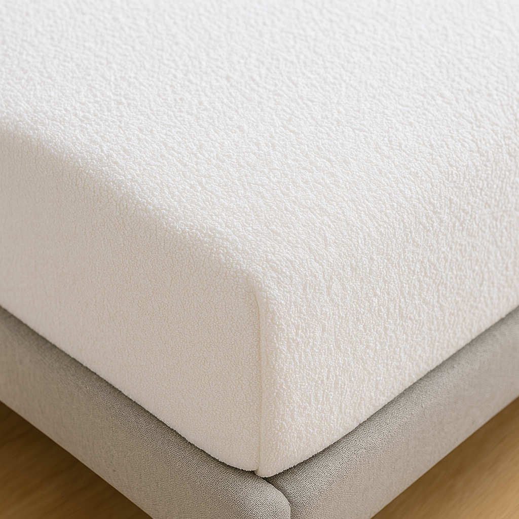 Badstof Splittopper Hoeslaken Wit