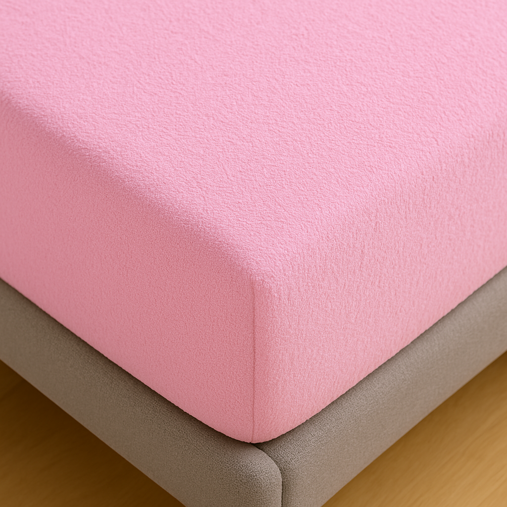 Badstof Topper Hoeslaken Roze