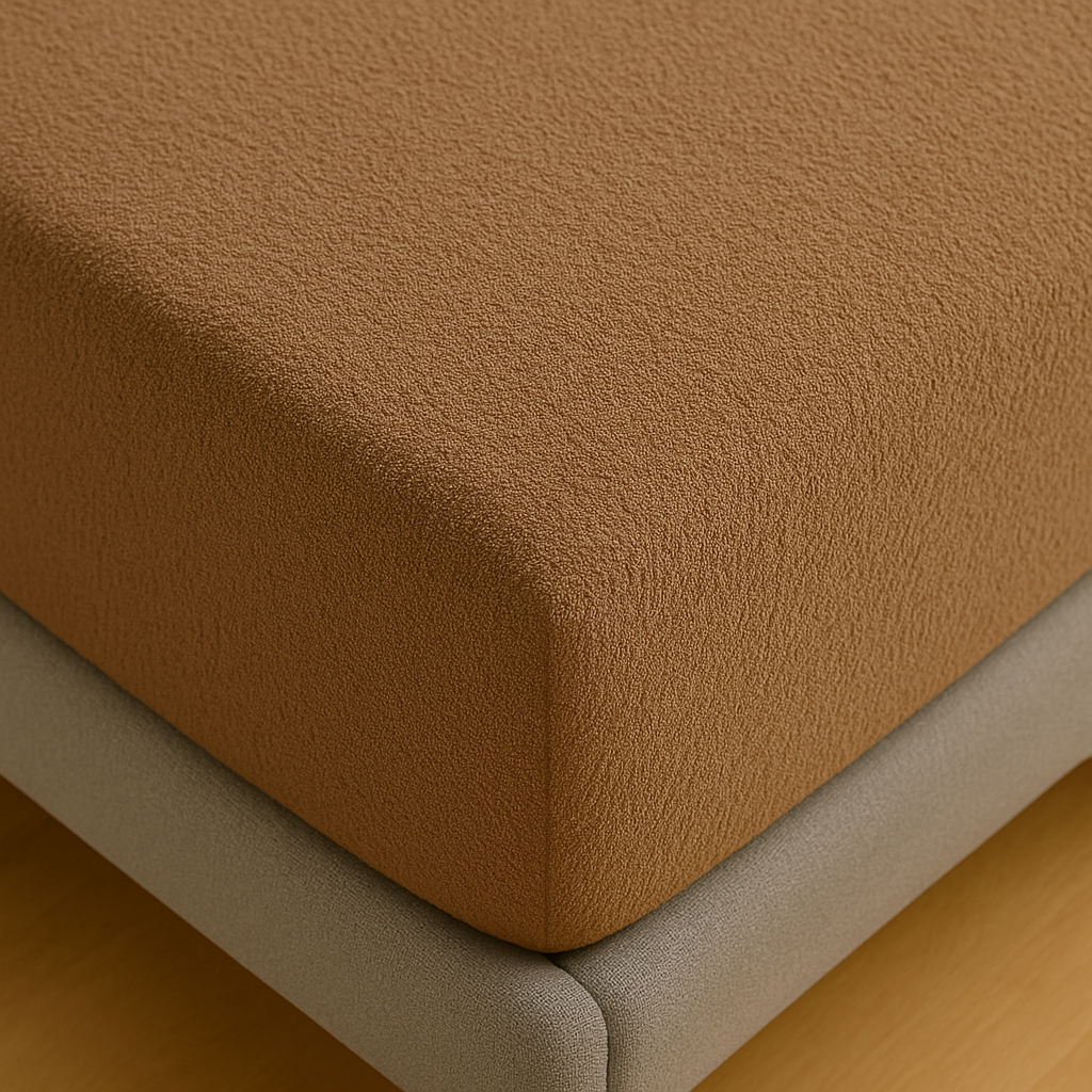 Badstof Splittopper Hoeslaken Taupe