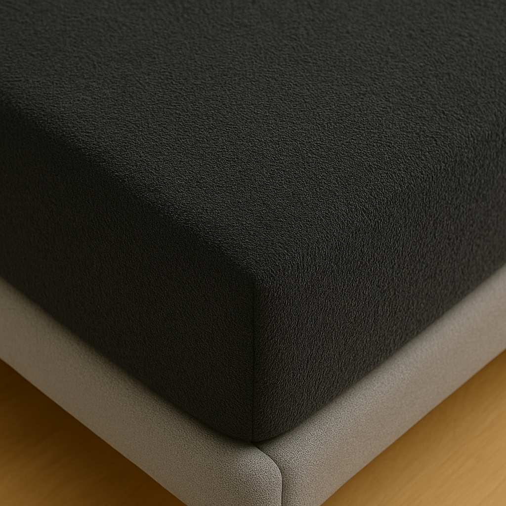 Badstof Hoeslaken Antraciet