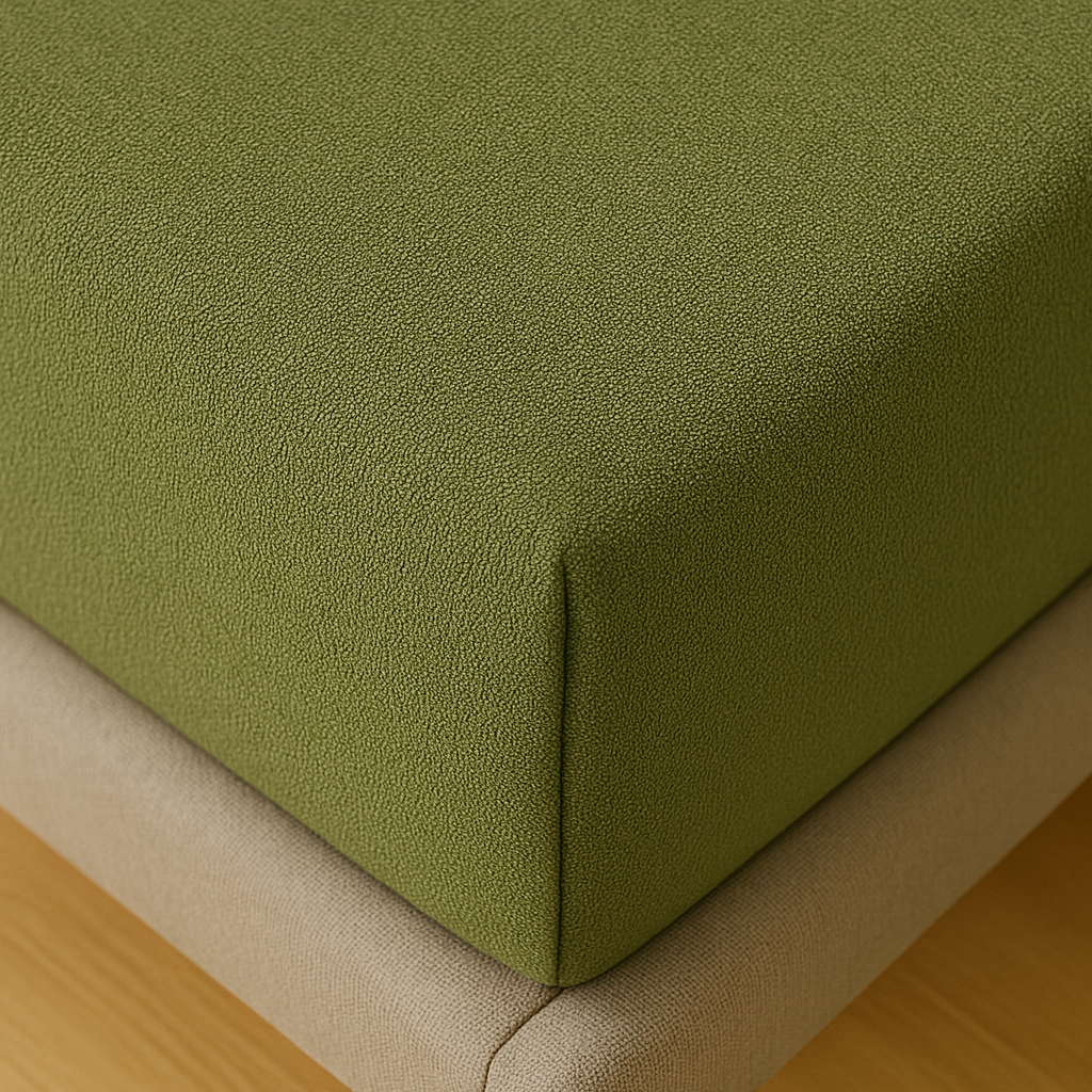 Badstof Hoeslaken Olivegroen