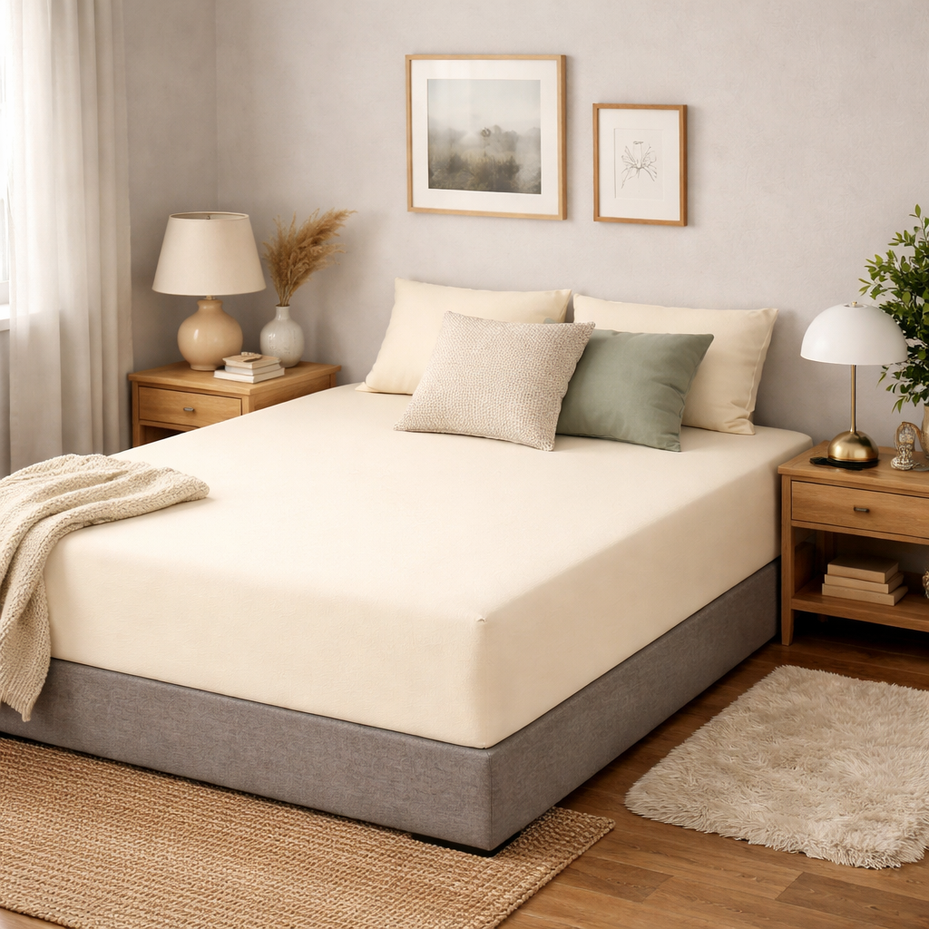 Jersey Hoeslaken Creme