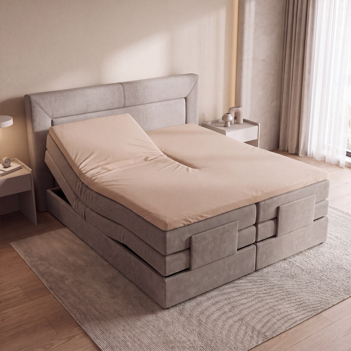 Jersey Splittopper Beige